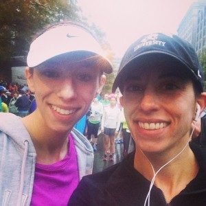 Pre-race selfie with my big sis!
